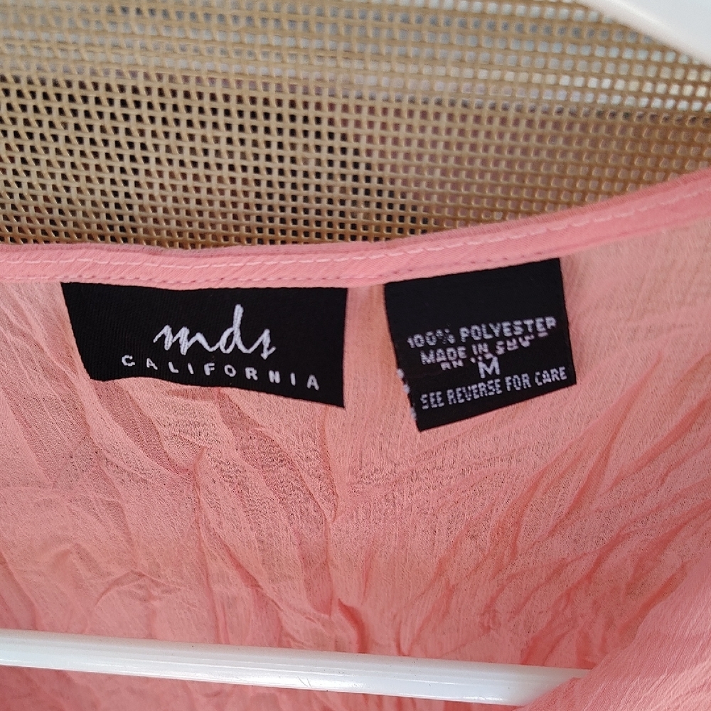 Moda Women's Pink Ruffled Top - Picture 4 of 4